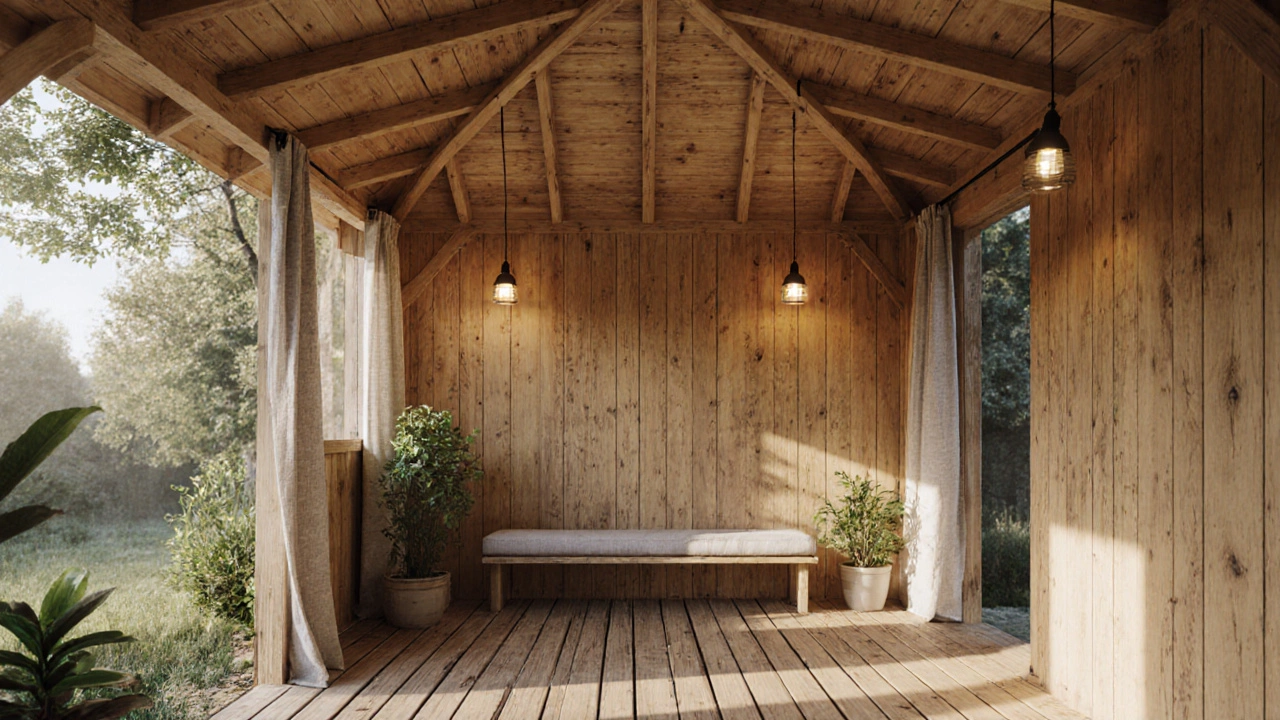 Чем отделать беседку изнутри: лучшие материалы и идеи для уюта